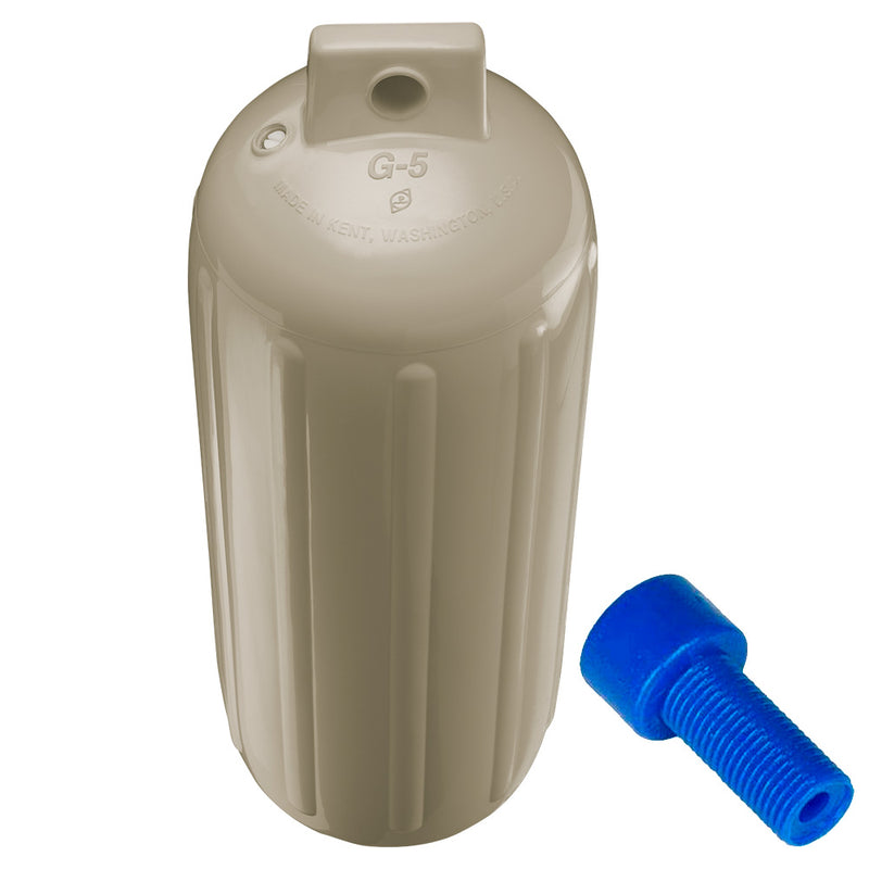 Load image into Gallery viewer, Polyform G-5 Twin Eye Fender 8.8&quot; x 26.8&quot; - Sand w/Adapter [G-5-SAND]

