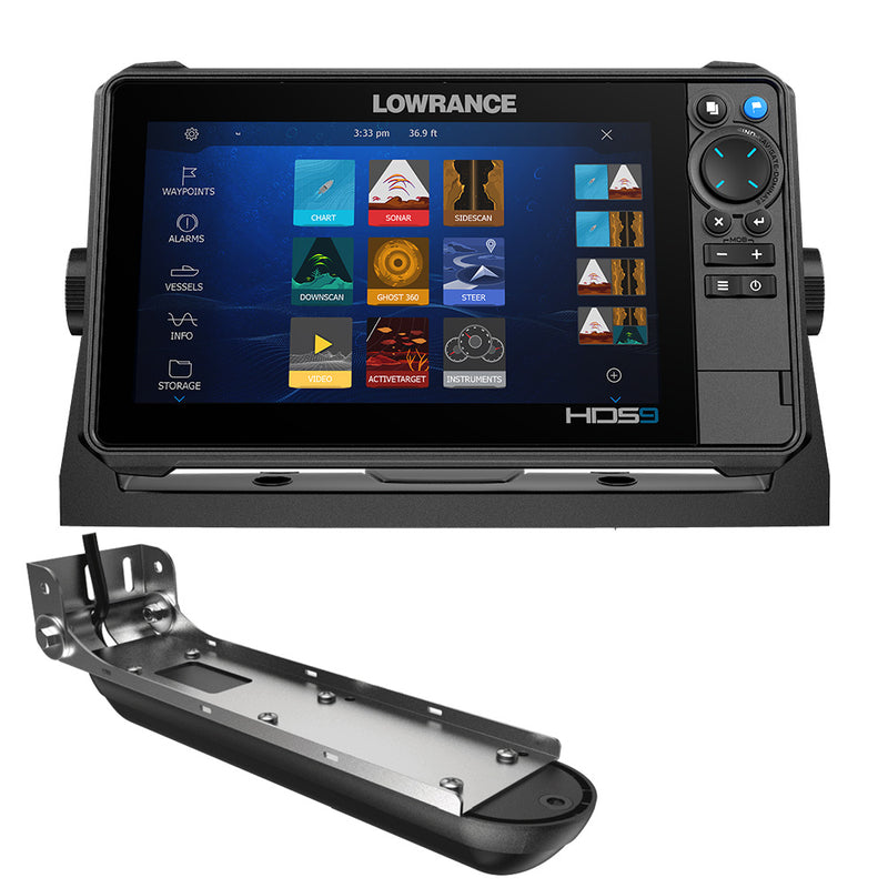 Load image into Gallery viewer, Lowrance HDS PRO 9 - w/ Preloaded C-MAP DISCOVER OnBoard  Active Imaging HD Transducer [000-15981-001]
