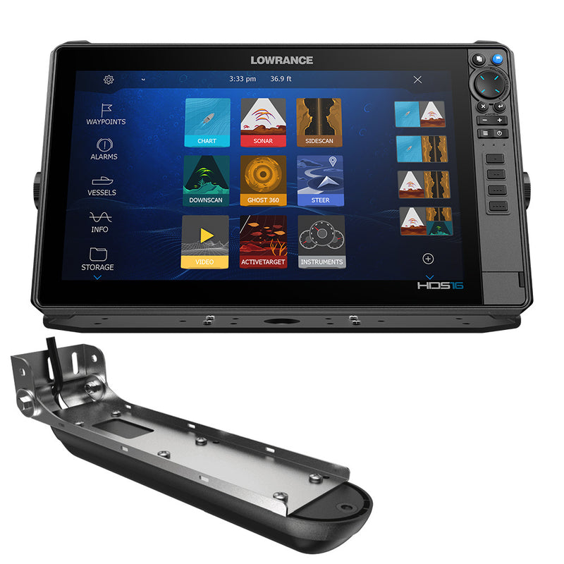 Load image into Gallery viewer, Lowrance HDS PRO 16 - w/ Preloaded C-MAP DISCOVER OnBoard  Active Imaging HD Transducer [000-15990-001]
