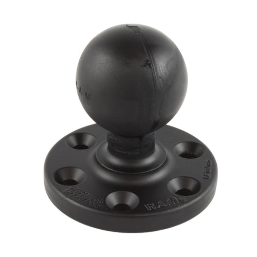 RAM Mount RAM Large Round Plate w/6-Hole Pattern  Ball [RAM-D-202U-SYM1]