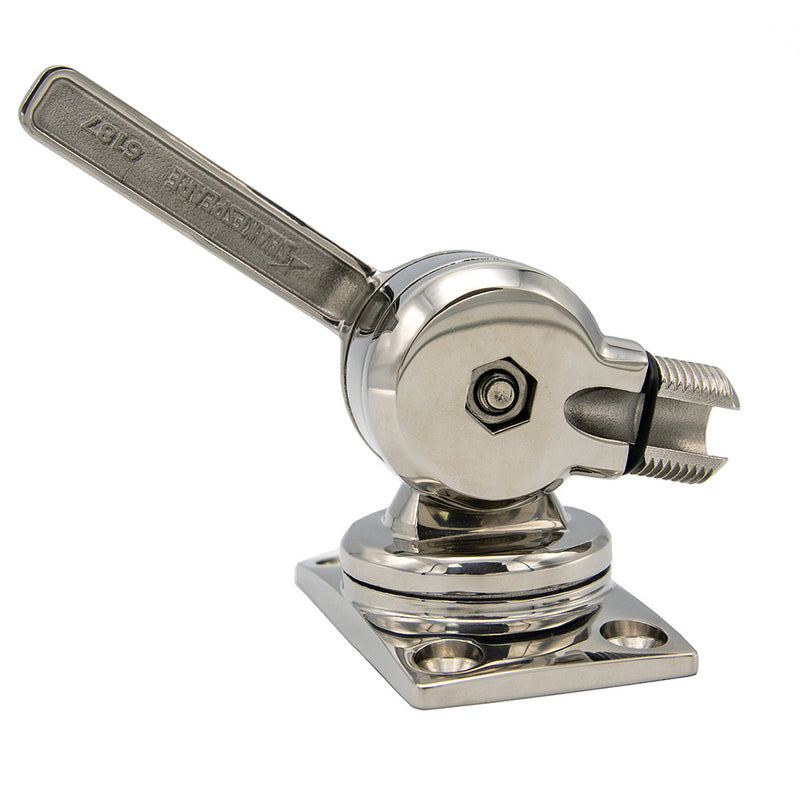 Load image into Gallery viewer, Shakespeare 6187 Sleek  Compact Stainless Steel Rotatable 4-Way Ratchet Mount [6187]
